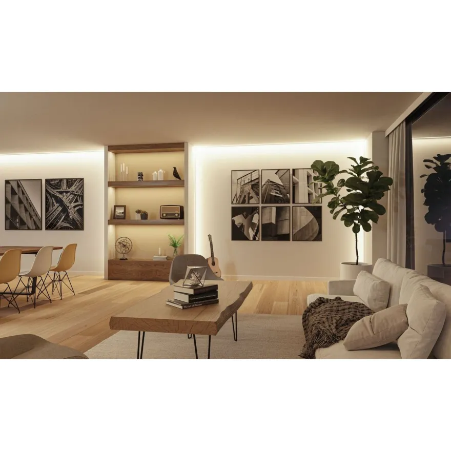 LED-valonauha Paulmann ProStrip Silver, P150, 830, 5m, 50W, 1480lm/m, 160LEDs/m, 3000K