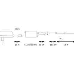 LED-valonauha Paulmann SimpLED Full-Line COB, 330lm/m, 840LEDs/m, RGB, 24VA, eri kokoja