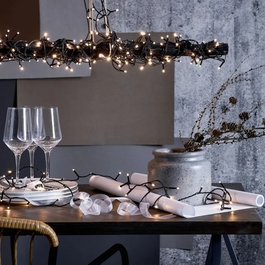 LED-valosarja Star Trading Crispy Ice White, eri pituuksia