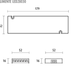 LED-virtalähde Limente LED28030 24V 30 W