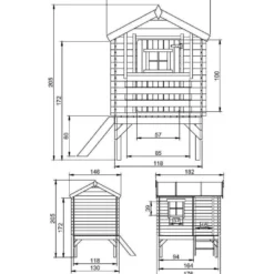 Leikkimökki Timbela M501B, 1.1m²