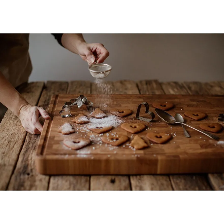 Leikkuulauta EcoFurn, 50x30x4cm, saarni, pellavaöljytty