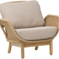 Lepotuoli Brafab Lily, ruskea/beige