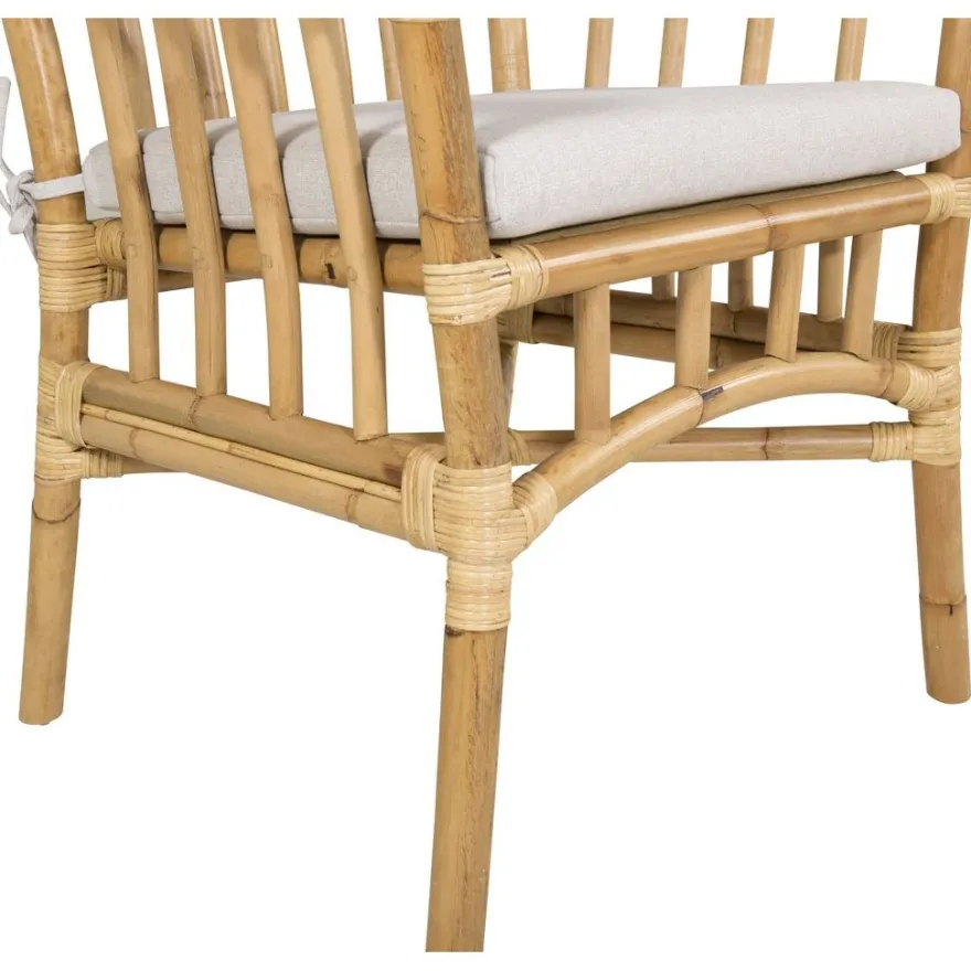 Lepotuoli Venture Home Cane, ruskea/harmaa