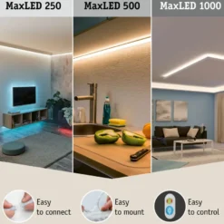 Liitäntäkaapeli Paulmann MaxLED, 0.1m, valkoinen