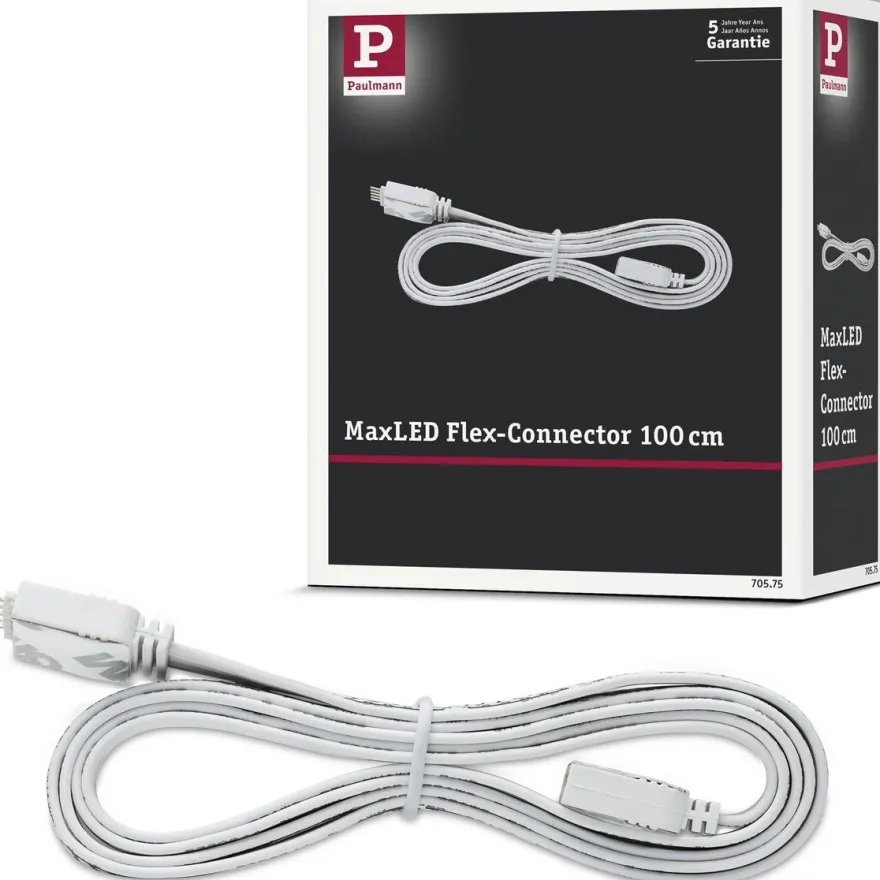 Liitäntäkaapeli Paulmann MaxLED, 1m, valkoinen