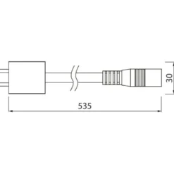 Liitosjohto Airam Linear LED -valaisimille, 500mm