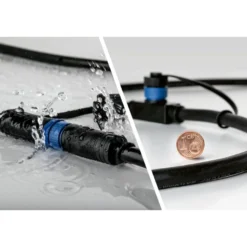 Liitosjohto Paulmann Plug & Shine, 3 valaisimelle, IP68, 5m