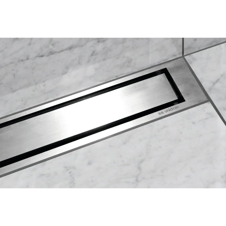 Linjalattiakaivon kansi Unidrain HighLine Panel 1920, rst, 800mm, Verkkokaupan poistotuote
