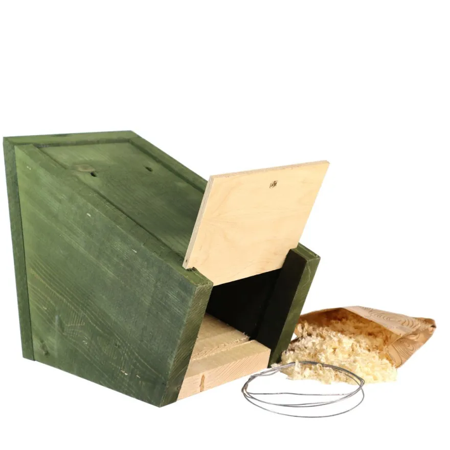Linnunpönttö EcoFurn Pönttö 28, puu, metsänvihreä