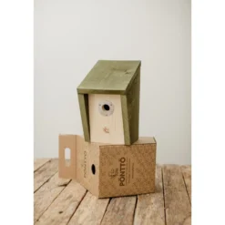 Linnunpönttö EcoFurn Pönttö 28, puu, metsänvihreä