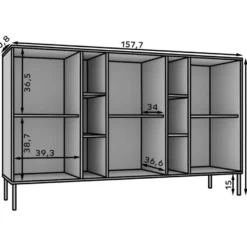 Lipasto ADKR Komoda 3d 6p, eri värejä