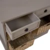 Lipasto Home4You Kent, korilaatikoilla, 76x33x66cm, harmaa