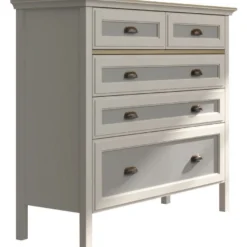 Lipasto Linento Furniture FRN-21013, 110x131cm, kerma/ruskea/harmaa