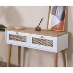 Lipasto Linento Furniture Goose, 95x100cm, ruskea/valkoinen
