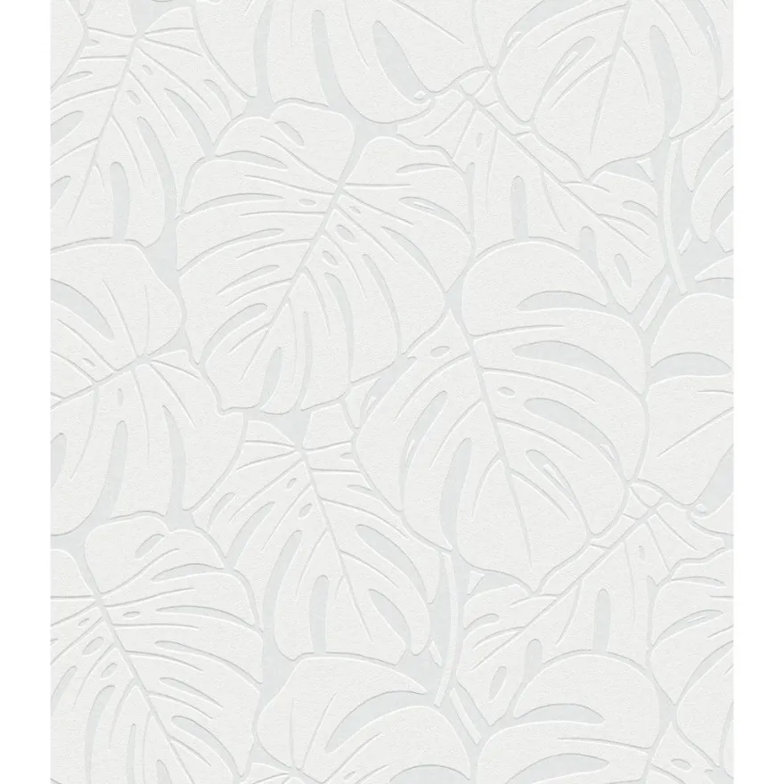 Maalattava tapetti Patent Decor Original 9475, peikonlehti, valkoinen