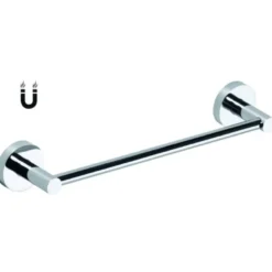 Magneettinen pyyheteline Bemeta Rawell, 206 mm, kiillotettu teräs