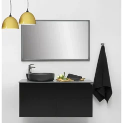 Malja-allas 4AQUA Cristal, 450x520 mm, musta