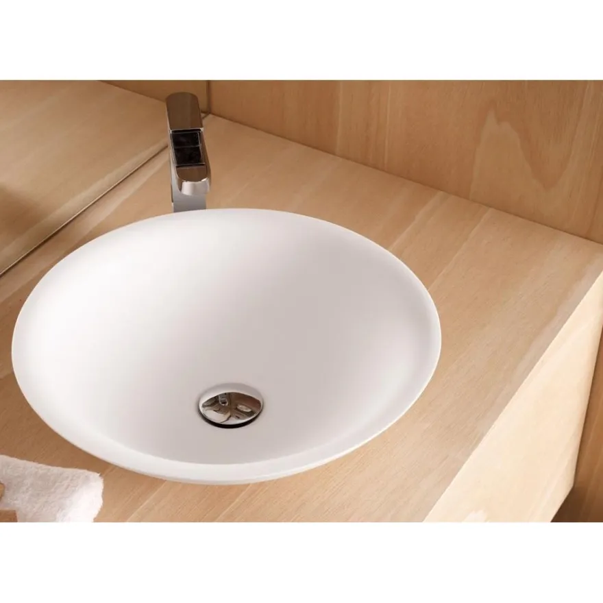 Malja-allas Bathco Piamonte, Ø420mm, mattavalkoinen