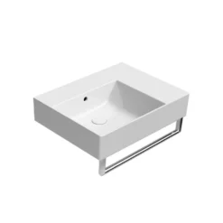 Malja-allas Interia Kube X 60x47cm, oikea, ei hanareikää, ExtraGlaze-pinnoite, valkoinen