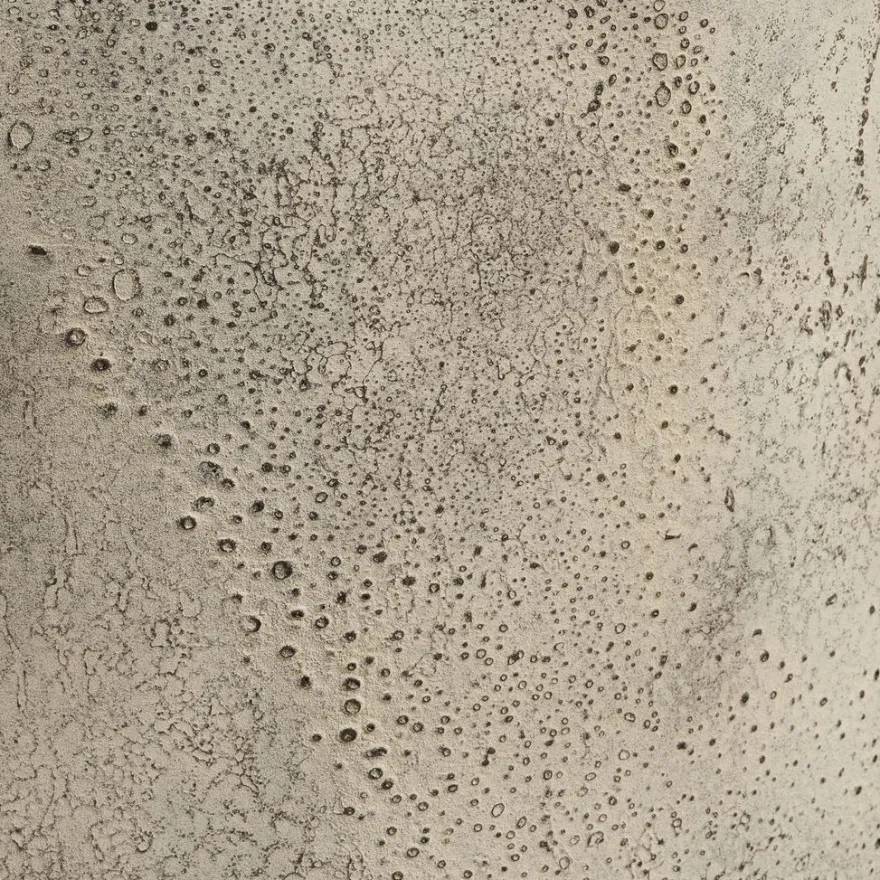 Maljakko House Nordic Hou, ø24x60.5cm, metalli, antiikkibeige