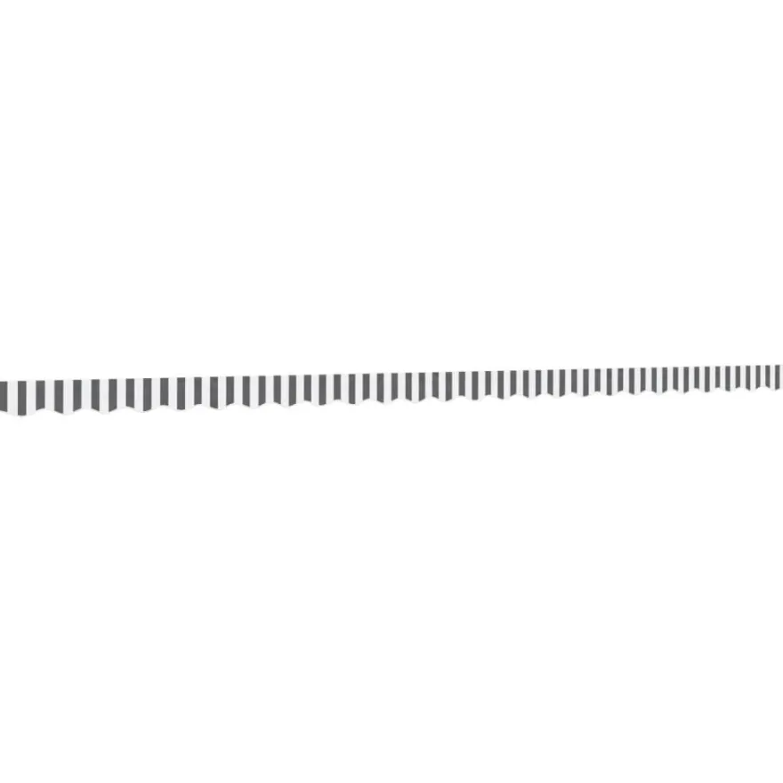 Markiisin vaihtokangas helma antrasiittivalkraidallinen 6 m (67791)