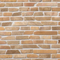 Marmorimosaiikki Qualitystone Stick Mustard, verkolla, 10 mm x vapaa mitta