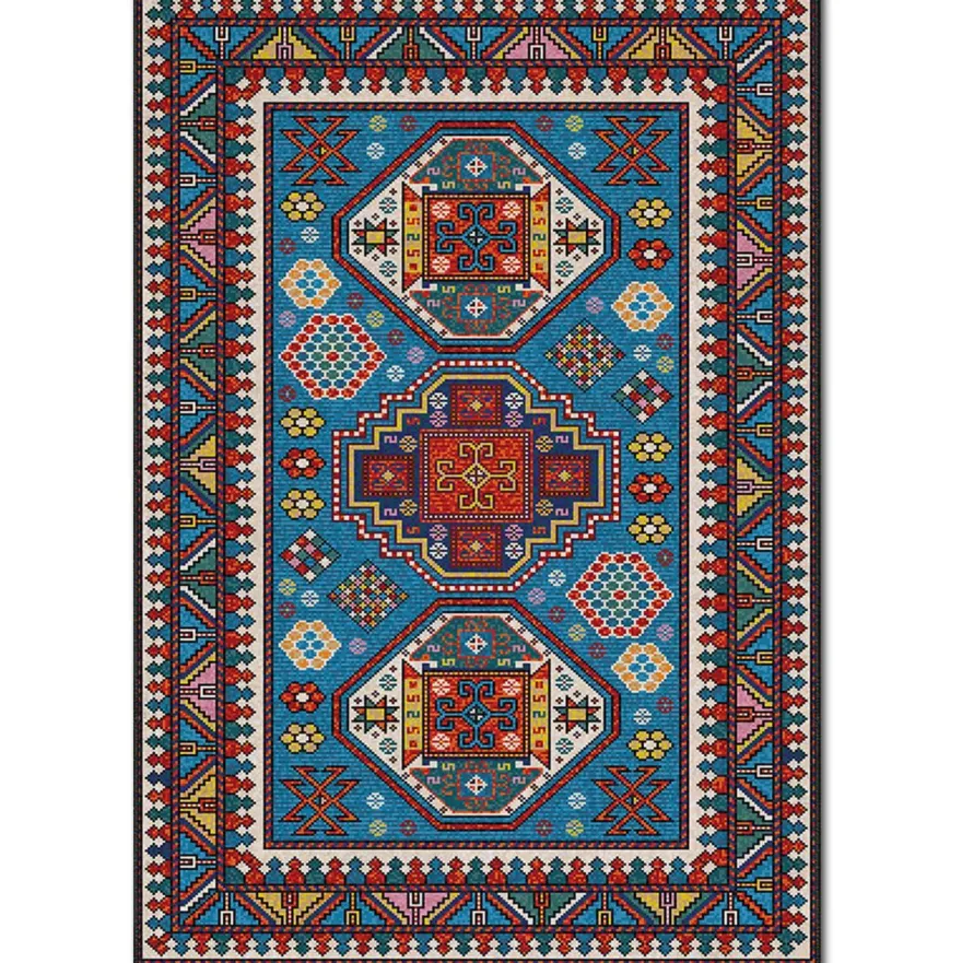 Matto Linento ASR CRPT-101, sininen/punainen, eri kokoja