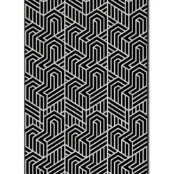 Matto Linento ASR CRPT-120, 160x230cm, mustavalkoinen