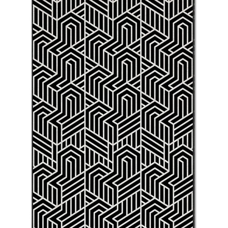 Matto Linento ASR CRPT-120, 160x230cm, mustavalkoinen