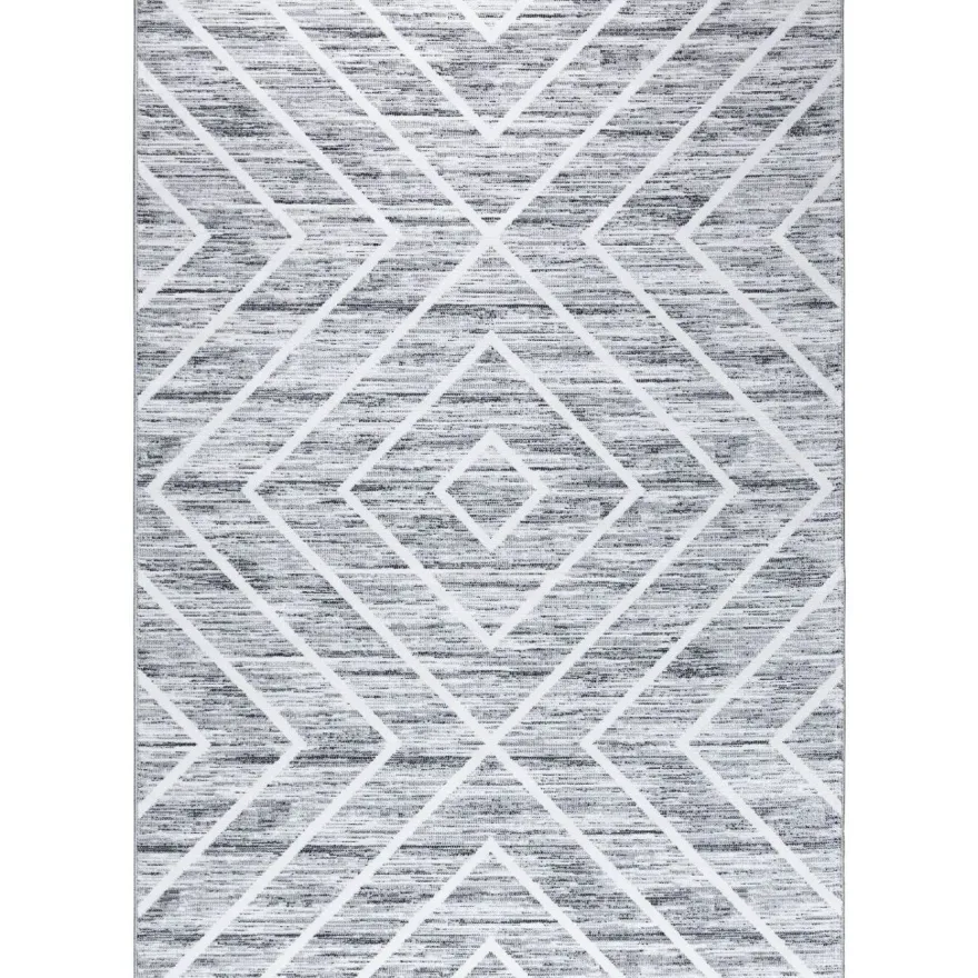 Matto Linento Bohemian, harmaa, eri kokoja