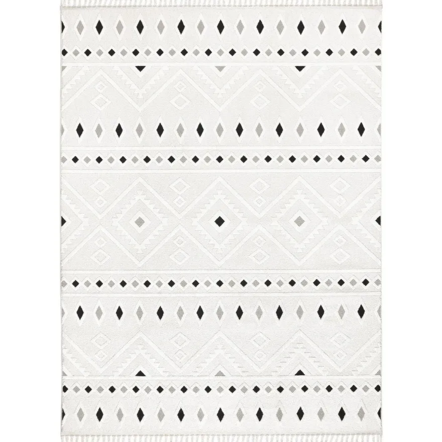 Matto Linento Bubba, 100x200cm, harmaa