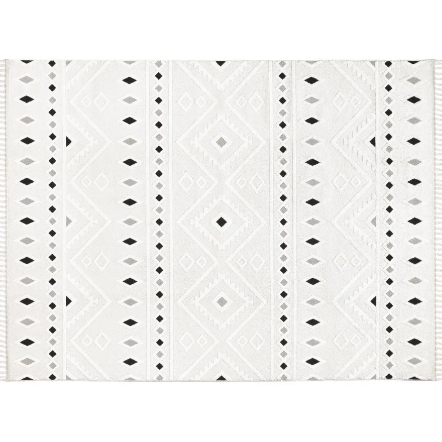 Matto Linento Bubba, 100x200cm, harmaa
