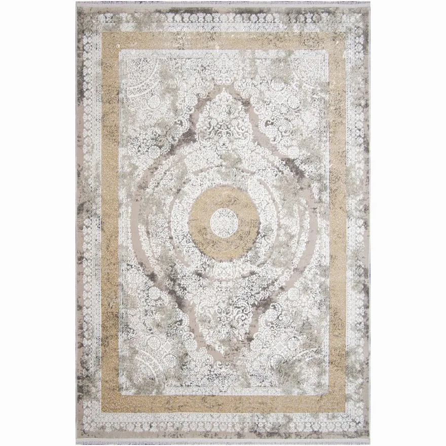 Matto Linento Helli, 200x290cm, harmaa/beige
