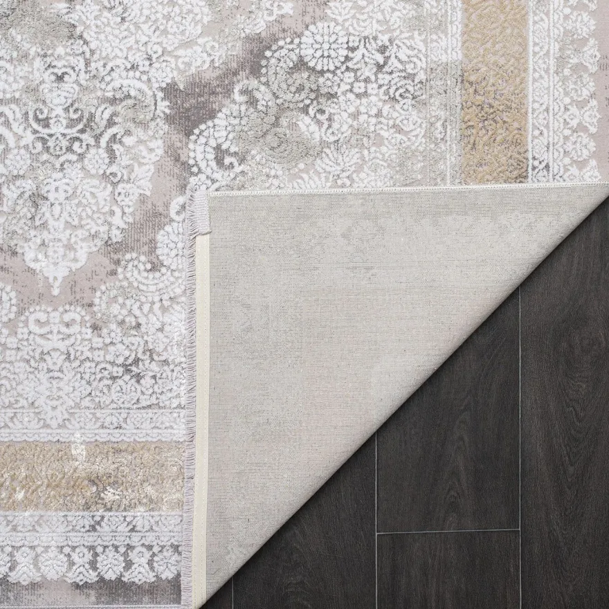 Matto Linento Helli, 200x290cm, harmaa/beige