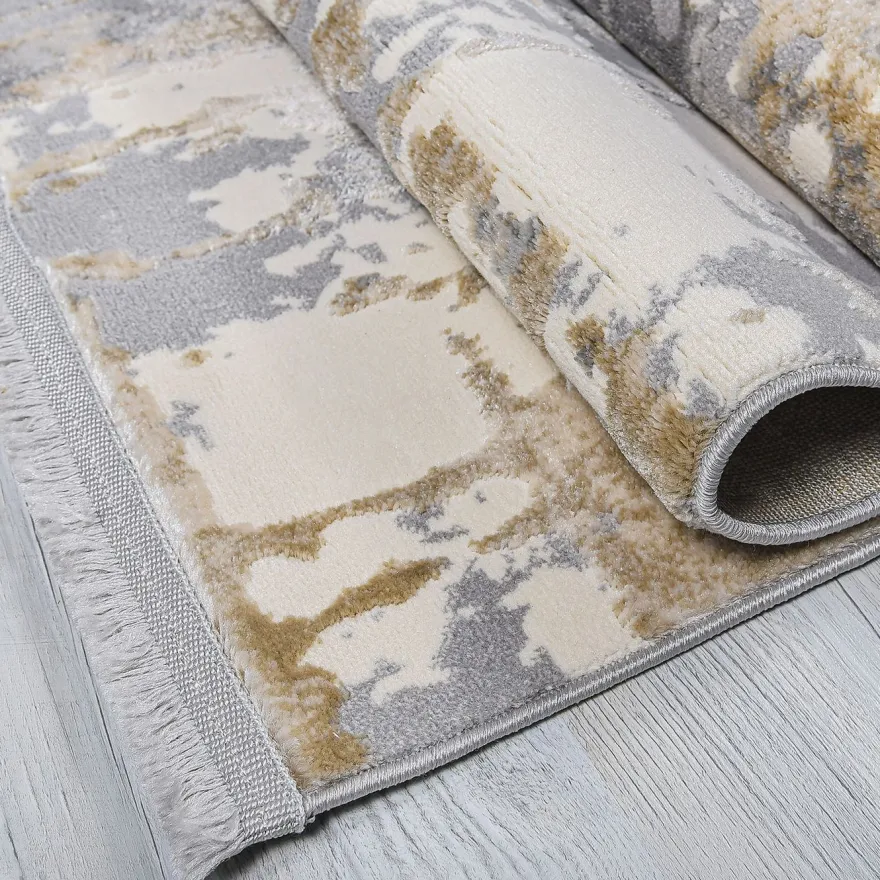 Matto Linento Notta, 140x200cm, harmaa/beige