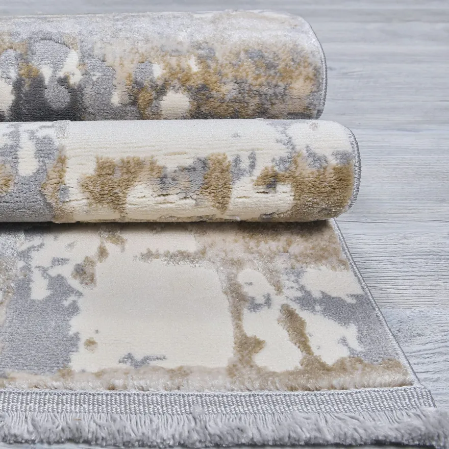 Matto Linento Notta, 140x200cm, harmaa/beige