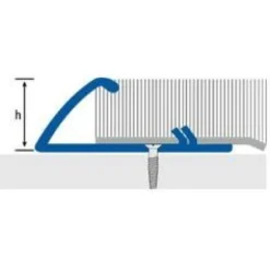Mattolista Euroshrink alumiini 268a, 8-12mm x 2.5m, eri värejä