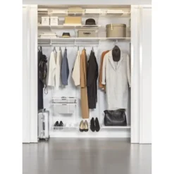 Mesh kenkähylly Elfa 40, ulosvedettävä, 605x430x96mm, valkoinen