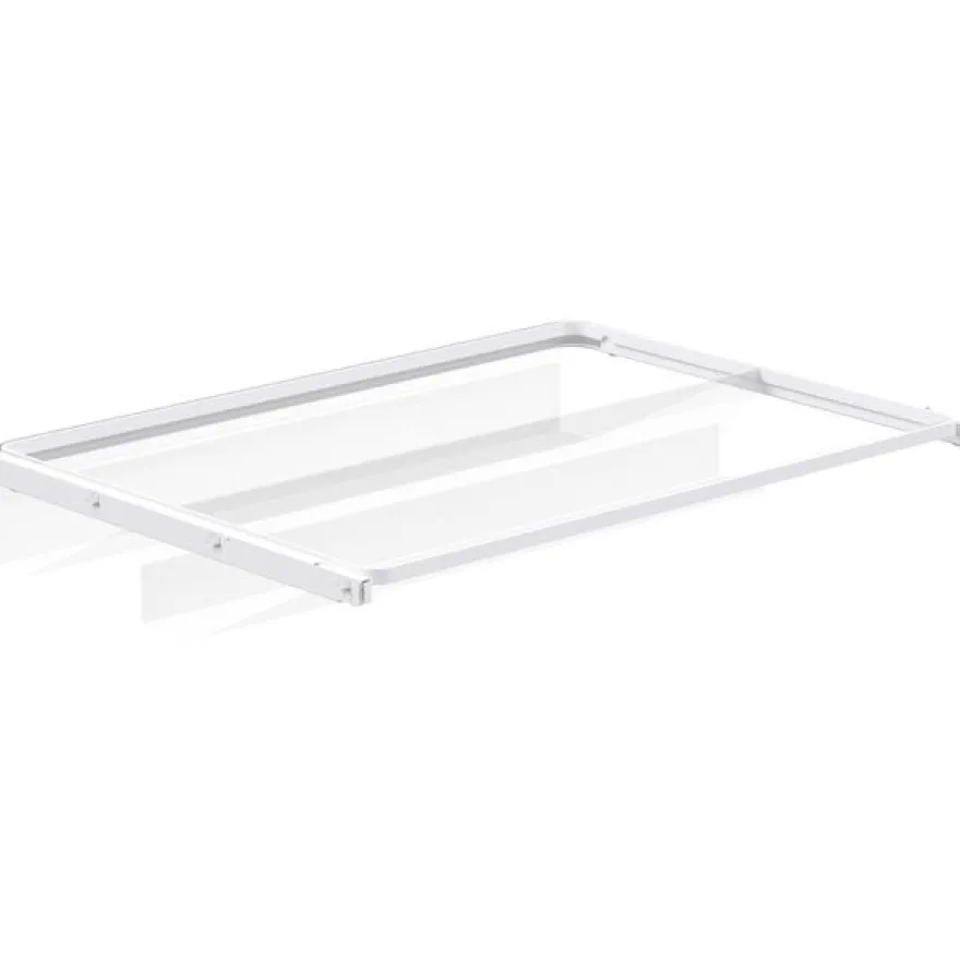 Mesh kenkähylly Elfa 40, ulosvedettävä, 605x430x96mm, valkoinen