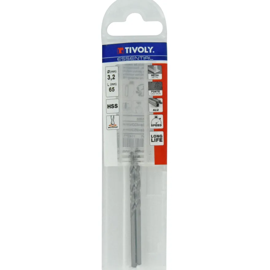 Metalliporanterä Tivoly T Line, 3, 2mm, HSS, 2 kpl, Ø3