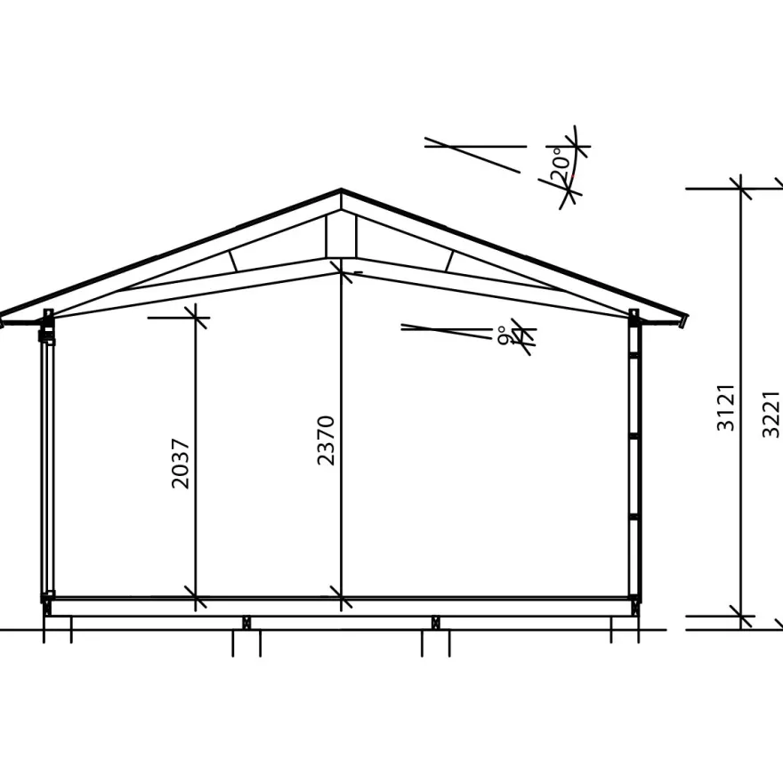 Mökki Vibostugan Lisa 25m²