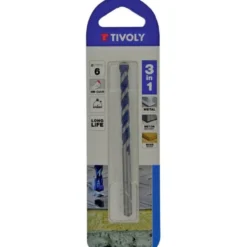 Monimateriaaliporanterä Tivoly 3-in-1 pellille, puulle ja betonille 6x100 mm