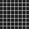 Mosaiikkilaatta Pukkila Color Black, himmeä, sileä, 22x22mm