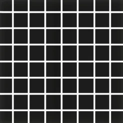Mosaiikkilaatta Pukkila Color Black, himmeä, sileä, 22x22mm