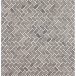 Mosaiikkilaatta Qualitystone Herringbone Light Grey Mini, 20x40mm