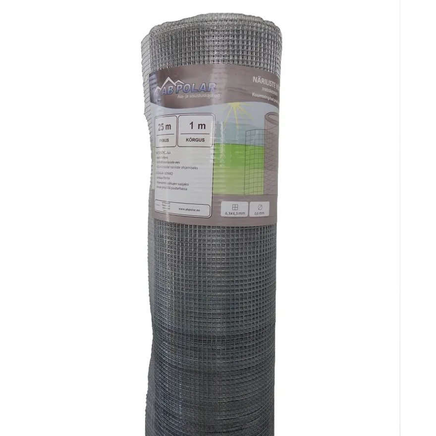 Myyräverkko AB Polar, 6,3 x 6,3/0,6mm x 500mm x 25m, sinkitty