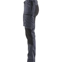 Naisten housut Blåkläder 7159 Stretch, harmaa/musta