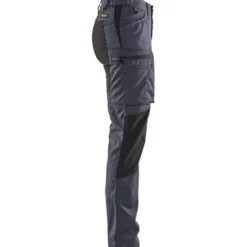 Naisten housut Blåkläder 7159 Stretch, harmaa/musta
