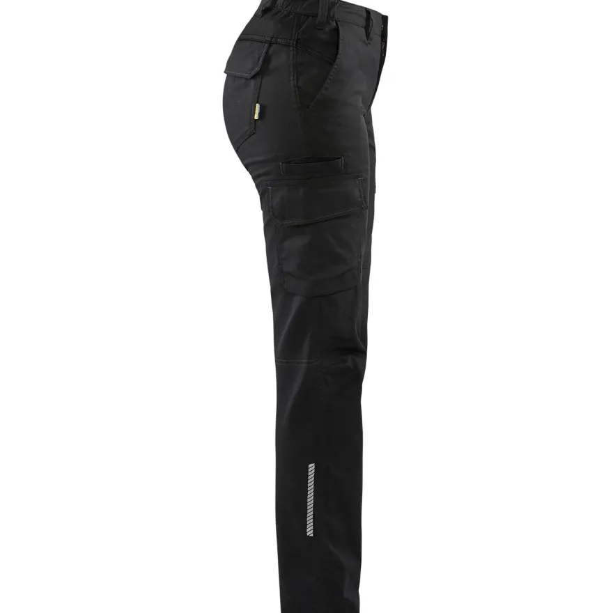 Naisten housut Blåkläder 7144 Stretch, musta